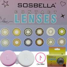 1 Par De Lentes De Contacto  Suaves Y De Colores Apariencia De Ojos Grandes, Diámetro De 14.5 Mm, 1 Año CON ESTUCHE INCLUIDO - Gris Claro - Ver 3