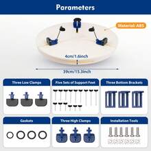 Pottery Wheel Tool Ceramic Trim Holder Centers Clip Turntable Scraping Repair - White+Blue - View 2