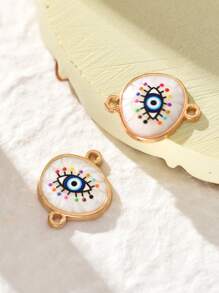 2/15/20/30/50 piezas Colgante al azar de corazón/mariposa/luna/ojo malvado de colores múltiples, apto para hacer joyas DIY de collares, pulseras, pendientes, llaveros, cadenas de teléfono, regalo de pareja