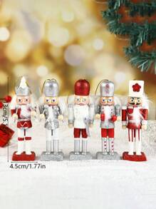 5 قطع من الجنود الدمى الجوزية بطول 13 سم، ديكورات جنود الدمى الإبداعية، جنود الجوز المعلقة على الشجرة ديكورات المنزل، مناسبة لحفلات المناسبات والهدايا والديكورات وديكورات المشاهد والديكورات العطلات والديكورات المنزلية وديكورات المكتب وهدايا الحفلات والديكورات الجمالية لغرفة النوم والمنزل وديكورات الحفلات الممتعة، عيد الميلاد، رأس السنة الجديدة، هدايا، ديكورات عيد الميلاد، ديكورات الشتاء