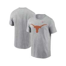 Nike 男友风男式混色灰色德克萨斯长角牛黄金时段常青徽标 T 恤 - 希瑟.格雷 - 查看 1