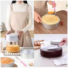 3 件装黄油奶油巧克力蛋糕脱模刀 DIY 不锈钢抹刀专业蛋糕装饰糕点烘焙工具 - 粉色 - 查看 5