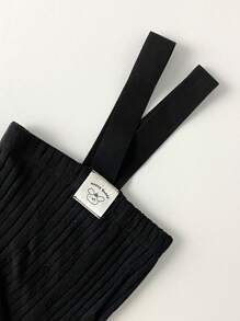 1 件春秋季四季可调节肩带紧身裤，适合新生儿简约条纹和纯色中性七分裤，婴儿幼儿紧身裤袜