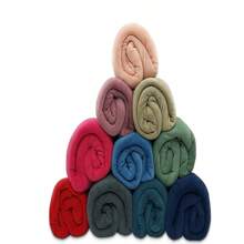 Soft Flannel Fleece Double Blanket 1.8x2m Reversible - 鏽棕色 - 查看 2