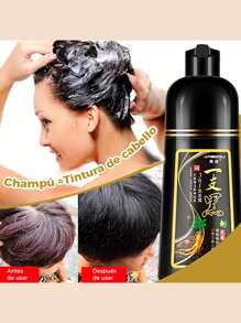 Champú Nutritivo para Todo Tipo de Cabello con Ingredientes a Base de Hierbas, Incluyendo Ginseng y Romero, para un Cuidado Completo y Revitalizante del Cabello - Champú Nutritivo y Revitalizante con Ginseng y Romero para Todo Tipo de Cabello, Ideal para Estimular el Crecimiento y Fortalecer el Cabello, Presentación en Sobre para Máxima Conveniencia - Negro - Ver 6