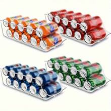 Support de boisson empilable de grande taille - boîte de rangement en plastique transparent pour réfrigérateurs, armoires et plans de travail - parfait pour organiser la nourriture et les boissons dans les cuisines et les garde-manger, décoration de la maison, cadeaux de Noël, cadeaux pour la maison, décoration de la chambre