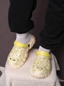 Dames Zacht, Hoog-elastisch, Comfortabel Camouflage Contrastkleur Buiten, Straat, Wandelen, Reizen, Kamperen, Casual, Mode, Duurzaam, Antislip, Sneldrogend, Waterdicht, Amfibisch, Veelzijdig, Leuke ademende sandalen