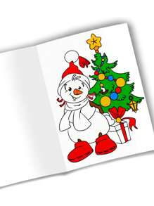 6 Christmas Coloring Books - Christmas Crafts Party Bags Or Xmas Stocking Fillers - Multicolor - View 3