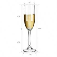 Unbreakable Champagne Flutes, Reusable Clear Ribbed Wine Glasses For Bar, Wedding, Pool, Birthday, Indoor & Outdoor Party, Summer - Clear - View 7