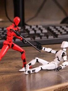 Figura de acción de robot impresa en 3D, multiarticulada y móvil, juguete de ensamblaje DIY para desestresarse, decoración de escritorio para amantes de los juegos (estilo aleatorio) - Multicolor - Ver 5