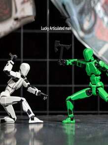 Figura de acción de robot impresa en 3D, multiarticulada y móvil, juguete de ensamblaje DIY para desestresarse, decoración de escritorio para amantes de los juegos (estilo aleatorio) - Multicolor - Ver 8