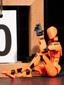 Figura de acción de robot impresa en 3D, multiarticulada y móvil, juguete de ensamblaje DIY para desestresarse, decoración de escritorio para amantes de los juegos (estilo aleatorio) - Multicolor - Ver 4
