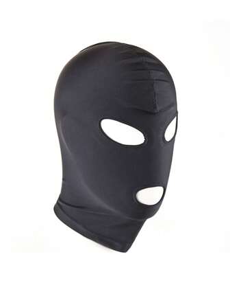 1 件成人男性角色扮演可调节透气全头面具，带眼部和嘴部开口