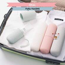 Toothbrush Holder Case Portable Toothpaste Plastic Travel School Bag - 什錦 - 查看 7