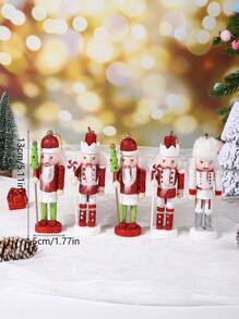 5 قطع من الجنود الدمى الجوزية بطول 13 سم، ديكورات جنود الدمى الإبداعية، جنود الجوز المعلقة على الشجرة ديكورات المنزل، مناسبة لحفلات المناسبات والهدايا والديكورات وديكورات المشاهد والديكورات العطلات والديكورات المنزلية وديكورات المكتب وهدايا الحفلات والديكورات الجمالية لغرفة النوم والمنزل وديكورات الحفلات الممتعة، عيد الميلاد، رأس السنة الجديدة، هدايا، ديكورات عيد الميلاد، ديكورات الشتاء