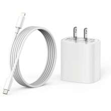 Kit Cargador 20W +Cable Tipo C a Lightning Carga Rapida - Blanco - Ver 3