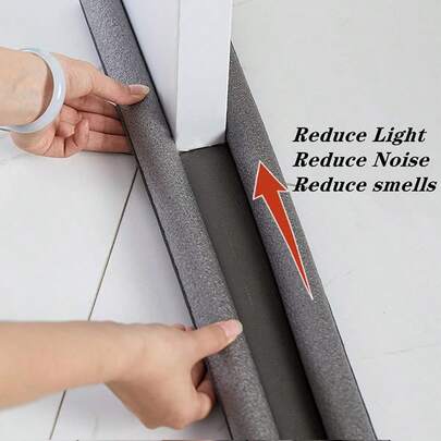 门底护板、门底挡板 93x9.6cm/36.6''X3.7''、门底密封、防尘隔音、防风雨条、防风罩隔热、门密封条、门周围密封条、挡风雨条门密封条、内外门用门扫（可折叠发货）最佳礼物