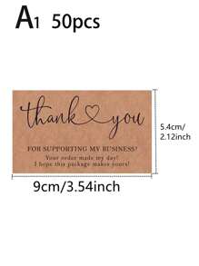 10/30/50pcs Thank You Cards, Small Business Fans Various Styles Thank You Cards, Shopping Kraft Thank You Greeting Cards Suitable For Christmas, Wedding/Bridal Shower, Holiday Party And Other Decorations Retail Store Owner Merchandise Customer Cards 2.1x3.5 Inch,Christmas