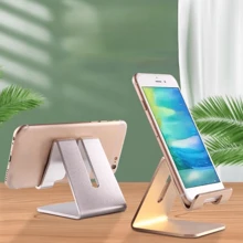 Aluminum Alloy Mobile Phone Holder Desk Stand, Versatile Tablet TV Stand, Compact Slouchy Office Bracket - Multicolor - View 2