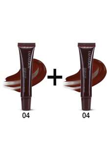 1支水光飽滿唇彩液體口紅唇蜜保濕豐唇玻璃唇油 - 彩色 - 查看 19