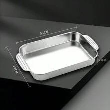 1 khay nướng sâu, khay nướng bằng thép không gỉ, tấm nướng chống dính, khay nướng, phụ kiện lò nướng, dụng cụ nướng, đồ dùng nhà bếp, đồ dùng nhà bếp, phụ kiện đồ gia dụng, đồ dùng tiện ích, đồ dùng Giáng sinh, nấu ăn, Giáng sinh - Nhiều màu - Xem 10