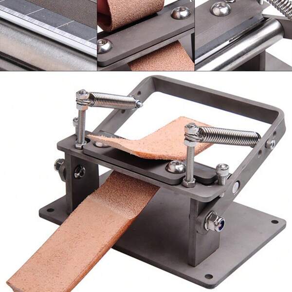 Stainless Steel Leather Peeling Machine Splitter Manual Leather Skiver Peeler