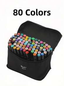 48色马克笔双头黑杆Touch Marker套装油性手绘设计学生水彩笔动漫返校季 - 多色 - 查看 13