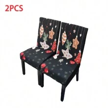 1/2/4/6 件可伸缩可拆卸可洗餐椅套，适合家庭、酒店、派对