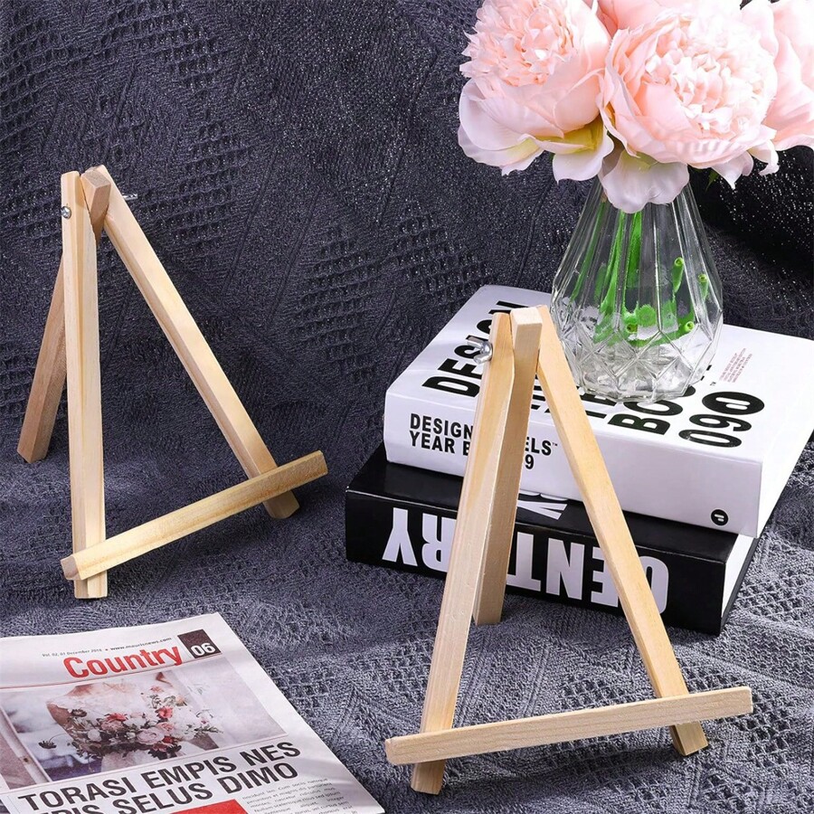 Wooden Easel Foldable AShaped Frame Wood Easel Adjustable Table Easel