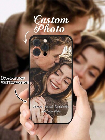 1 Piece Custom Name Image Phone Case, Personalized Photo Design Case, Custom Photo Case, Personalized Phone Case With Picture, Custom Image Phone Case, Anniversary Gift, Valentine's Day Gift, Birthday Gift, Wedding Gift, Mother Day Gifts, Father's Day Gifts, Best Friend Gifts, Gifts For Mom/Dad, Gifts For Boyfriend, Gifts For Girlfriend, Compatible With 11/12/13/14/15/16promax, Galaxy A05 /A15/A25/A35/A55/S23/24ultra Series,Boyfriend,Girlfriend,Family,Friends,Grandparents,Couple