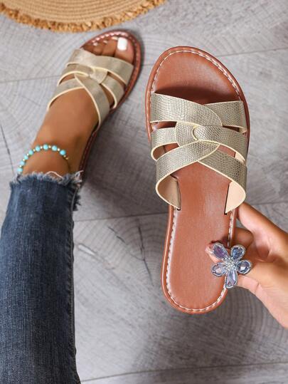 New Spring Summer Fashion Brand H Women's Slippers Casual Strap Slides Outdoor Roman Slip-On Sandals Black Comfortable Beige Brown Flat Embossed Slides Blogger Recommended Desert Key French Elegant Rhinestone Wedge Platform Beach Shoes Summer New Fairy Style Strap Slippers Low Heel Round Toe Ins Indoor Home Anti-Odor Anti-Slip Simple Outdoor Slides Women Alligator Texture Slides Versatile Metal Decoration Flat Strap Slides Summer Fashion Sandals