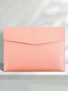 1PC Minimalist A4 Leather Document Folder, Office File Organizer For A4 Documents And Other Items, Portable Business Document Bag Back To School,Back To School,School Supplies - A4 - View 13