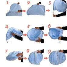 Moises Plegable / Red Cuna Bebe - Azul - Ver 7