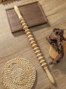 Madebyblanc 6 Styles Natural Wooden Massage Roller For Back, Shoulder, Waist And Leg Relief - Helps Improve Blood Circulation And Relieve Muscle Fatigue, Yoga/Massage Tool - Multicolor - View 14