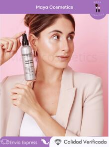 Fijador de maquillaje colorton  Refrescante fixer hidrata y refresca, fija el maquillaje  dandole una mayor duracion Spray Fijador De Maquillaje Efecto Matificante Anti Brillo Hidratante Primer Prebase Líquida HD Larga Duración Reductor De Poros Halloween Belleza & Salud Maquillaje , She , pestañas , Cosmética primer - transparente - Ver 7