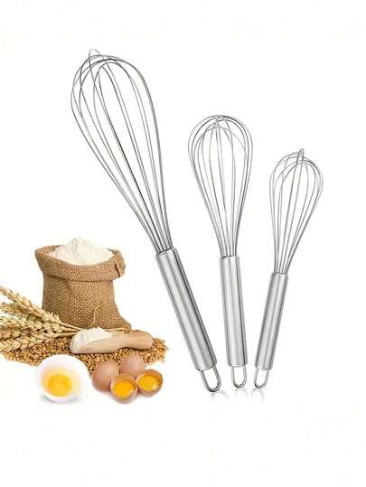 1 Máy Đánh Trứng Bằng Thép Không Gỉ Whisky, Máy Đánh Trứng, Lý Tưởng Để Trộn Whisky Và Đánh Trứng, Dụng Cụ Làm Bánh Hoàn Hảo, Dụng Cụ Nhà Bếp Và Phụ Kiện