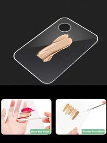 1 Bảng phấn trang điểm acrylic, thích hợp cho kem nền, phấn mắt, nghệ thuật làm móng - Trong sáng - Xem 4