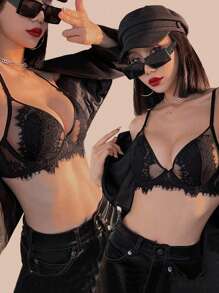 Sexy Floral Lace Underwire Bra, Lingerie