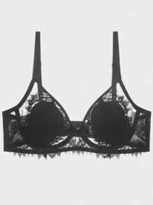 Sexy Floral Lace Underwire Bra, Lingerie