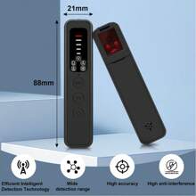 Máy dò camera ẩn mới, Máy dò theo dõi GPS, Tìm kiếm thiết bị nghe lén không dây trong ô tô, phòng tắm, văn phòng và khách sạn, Báo rung ... Chỉ có chức năng cảm biến hồng ngoại, không có chức năng truyền tín hiệu không dây Thời gian làm việc 25 giờ. - màu đen - Xem 6