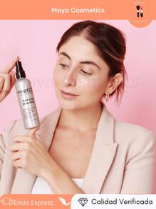 Fijador de maquillaje colorton  Refrescante fixer hidrata y refresca, fija el maquillaje  dandole una mayor duracion Spray Fijador De Maquillaje Efecto Matificante Anti Brillo Hidratante Primer Prebase Líquida HD Larga Duración Reductor De Poros Halloween Belleza & Salud Maquillaje , She , pestañas , Cosmética primer - transparente - Ver 6