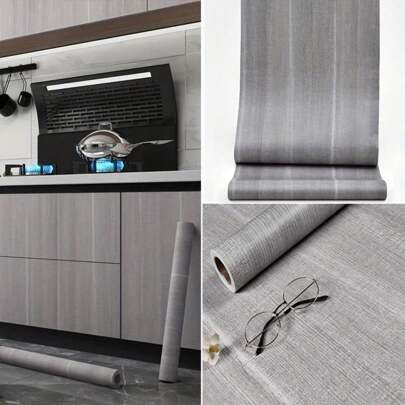 1 rolka wodoodpornej tapety winylowej z fakturą drewna, samoprzylepna folia kontaktowa do dekoracji wnętrz, łatwa do odklejenia i przyklejenia, blaty kuchenne, szafki, garderoby, renowacja mebli, naklejki renowacyjne, panele ścienne, tapety, wiosenne dekoracje, odśwież swój dom, naklejki dekoracyjne Rama