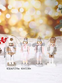 5 قطع من الجنود الدمى الجوزية بطول 13 سم، ديكورات جنود الدمى الإبداعية، جنود الجوز المعلقة على الشجرة ديكورات المنزل، مناسبة لحفلات المناسبات والهدايا والديكورات وديكورات المشاهد والديكورات العطلات والديكورات المنزلية وديكورات المكتب وهدايا الحفلات والديكورات الجمالية لغرفة النوم والمنزل وديكورات الحفلات الممتعة، عيد الميلاد، رأس السنة الجديدة، هدايا، ديكورات عيد الميلاد، ديكورات الشتاء