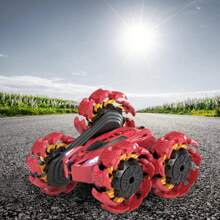 Terreneitoir Carro Rueda Explosiva, Carrera Todoterreno, Coche de Escalada de Alta Velocidad, Vehículo de Control Remoto con Luces LED, Recargable, Vehículo Todoterreno con Tracción en las Cuatro Ruedas. - Multicolor - Ver 5