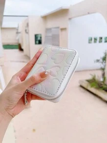 Liefdespatroon Dames Korte Portemonnee Kinderen Munt Rits Kaarthouder Kaartvak Met Verborgen Compartiment Multifunctionele Kaarthouder Creditcard ID Sleutel Type Draagbare Opslag Geld Portemonnee Voor Vrouwen Portemonnee Portemonnee Portemonnee Kleine Portemonnee