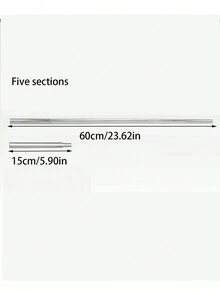 1pc Stainless Steel Collapsible Fire Bellows, Outdoor Camping Cooking Fire Starter Blower Tool - Silver - View 3