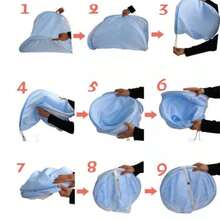 Moises Plegable / Red Cuna Bebe - Rosa - Ver 9