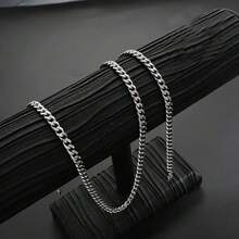 1 件 Hip Hop 男士不锈钢链项链首饰