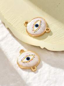 2/15/20/30/50 piezas Colgante al azar de corazón/mariposa/luna/ojo malvado de colores múltiples, apto para hacer joyas DIY de collares, pulseras, pendientes, llaveros, cadenas de teléfono, regalo de pareja