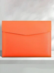 1PC Minimalist A4 Leather Document Folder, Office File Organizer For A4 Documents And Other Items, Portable Business Document Bag Back To School,Back To School,School Supplies - A4 - View 16